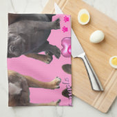 Linge De Cuisine Tablier Bouledogue Français (Quart Plié)
