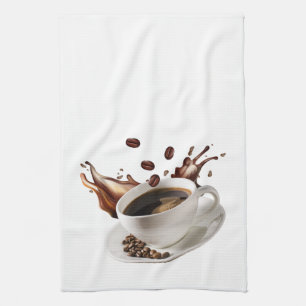 Linge De Cuisine Tablier de cuisine à effet d'éclaboussure de café