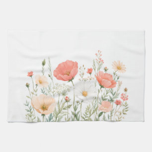 Linge De Cuisine Tablier de cuisine à fleurs aquarelles, motif flor