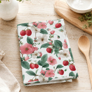 Linge De Cuisine Tablier de cuisine à motif aquarelle Cottagecore F