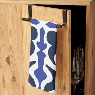Linge De Cuisine Tablier de cuisine à motif marocain bleu