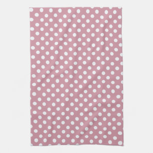 Linge De Cuisine Tablier de cuisine à pois rose Poussiéreux