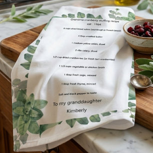 Linge De Cuisine Tablier de cuisine à recette personnalisée pour pe