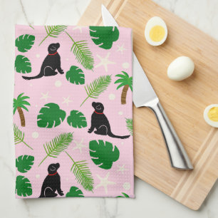 Linge De Cuisine Tablier de cuisine aux chiots labrador tropicaux r