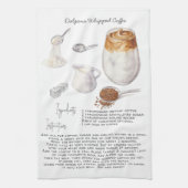 Linge De Cuisine Tablier de cuisine avec recette de café Dalgona à  (Vertical)