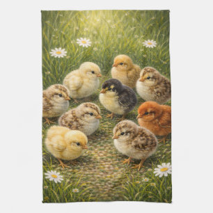 Linge De Cuisine Tablier de cuisine Bébés Poussins de Printemps