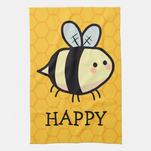 Linge De Cuisine Tablier de cuisine Bee Happy (Vertical)