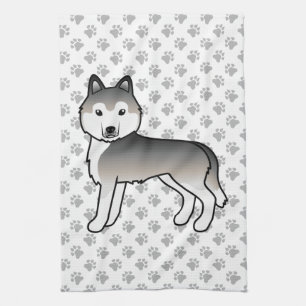 Linge De Cuisine Tablier de cuisine Chien de dessin animé mignon Hu