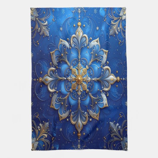 Linge De Cuisine Tablier de cuisine décoratif bleu pour les fêtes (Vertical)