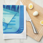 Linge De Cuisine Tablier de cuisine design Pilchards (Quart Plié)