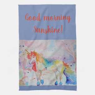 Linge De Cuisine Tablier de cuisine en art de licorne aquarelle Bon