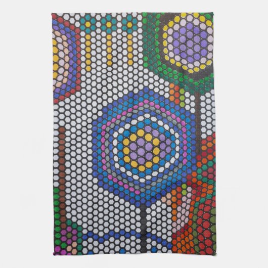 Linge De Cuisine Tablier de cuisine Fleurs Abstraites (Vertical)