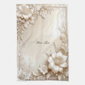 Linge De Cuisine Tablier de cuisine Fleurs d'Ivoire (Vertical)