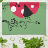 Linge De Cuisine Tablier de cuisine Green Ladybug (Plié)