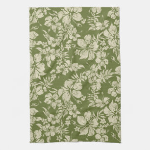 Linge De Cuisine Tablier de cuisine hawaïen à motif de fleurs d'Hib