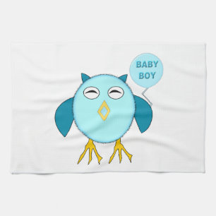 Linge De Cuisine Tablier de cuisine Hibou Garçon Bébé Bleu Mignon