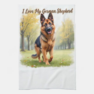 Linge De Cuisine Tablier de cuisine J'aime mon berger allemand