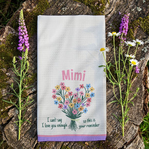 Linge De Cuisine Tablier de cuisine Love You Reminder - Bouquet (Vi