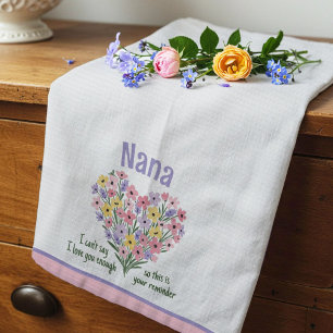 Linge De Cuisine Tablier de cuisine Love You Reminder - Floral (Ros
