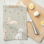 Linge De Cuisine Tablier de cuisine mignon Cockapoo Cadeau pour ama (Quart Plié)