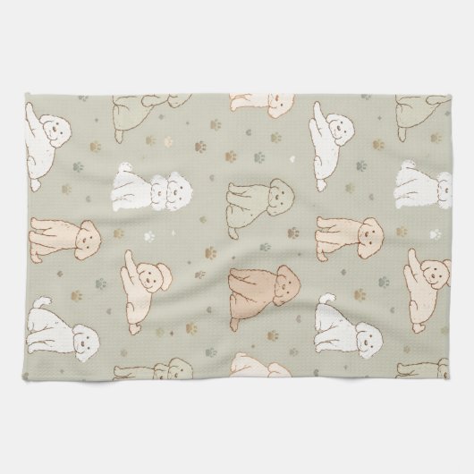 Linge De Cuisine Tablier de cuisine mignon Cockapoo Cadeau pour ama (Horizontal)