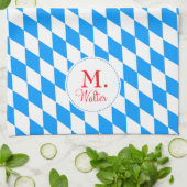 Linge De Cuisine Tablier de cuisine monogrammé de losanges de Baviè (Plié)