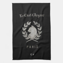 Tablier de cuisine monogrammé Le Chat d'Argent