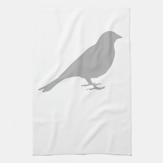Linge De Cuisine Tablier de cuisine Oiseau Gris (Vertical)