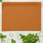 Linge De Cuisine Tablier de cuisine orange brûlé (Plié)