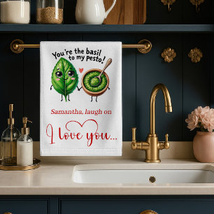 Linge De Cuisine Tablier de cuisine personnalisé avec amour et nour