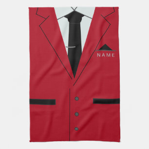 Linge De Cuisine Tablier de cuisine personnalisé avec nom Faux Cost