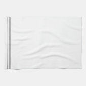 Linge De Cuisine Tablier de cuisine rayures blanches et grises (Horizontal)