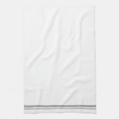 Linge De Cuisine Tablier de cuisine rayures blanches et grises (Vertical)