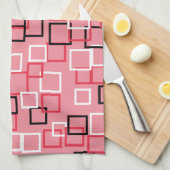Linge De Cuisine Tablier de cuisine rose rétro (Quart Plié)