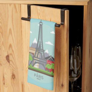 Linge De Cuisine Tablier de cuisine Thème Paris France Français Aqu