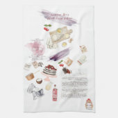 Linge De Cuisine Tablier de recette personnalisé (Vertical)