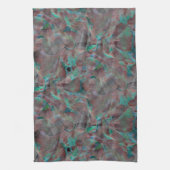 Linge De Cuisine taches Brown et cyanes sur plâtre mural infini (Vertical)