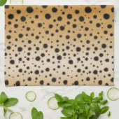 Linge De Cuisine Taches de guépard Texture de fourrure Poster de an (Plié)