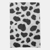 Linge De Cuisine Taches de vache noire et blanche texture de fourru (Vertical)