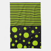 Linge De Cuisine Taches et Rayures - Vert Citron (Vertical)