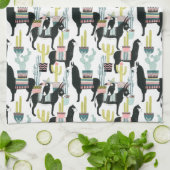 Linge De Cuisine Taco à propos d'amour | Motif Llama & Donkey (Plié)