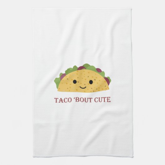 Linge De Cuisine Taco Bout Cute Kawaii Taco (Vertical)