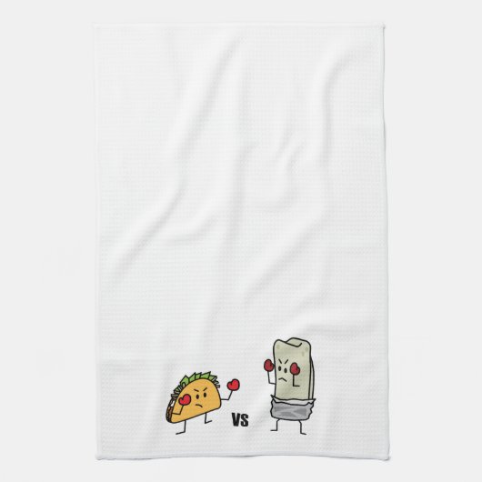 Linge De Cuisine Taco contre le burrito (Vertical)