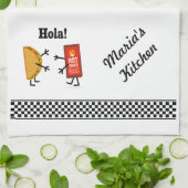 Linge De Cuisine Taco et sauce chaude - Hola ! (Plié)