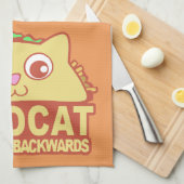 Linge De Cuisine Tacocat à l'envers II (Quart Plié)