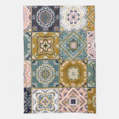 Linge De Cuisine Talavera Indian : Patchwork, Ethnic Mosaic. (Vertical)