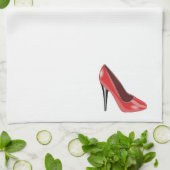 Linge De Cuisine Talon haut rouge (Plié)