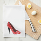Linge De Cuisine Talon haut rouge (Quart Plié)