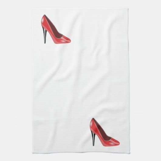 Linge De Cuisine Talon haut rouge (Vertical)
