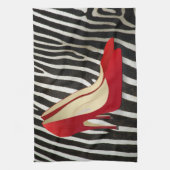 Linge De Cuisine talons hauts rouge (Vertical)